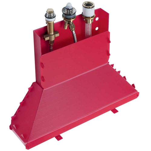 Hansgrohe Basic Set for 3-Hole Rim-Mounted Red Single Lever Bath Mixer With Secuflex
