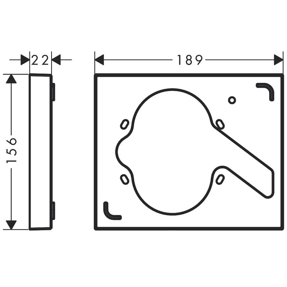 Hansgrohe Chrome Showerselect Extension Element Fixfit Porter