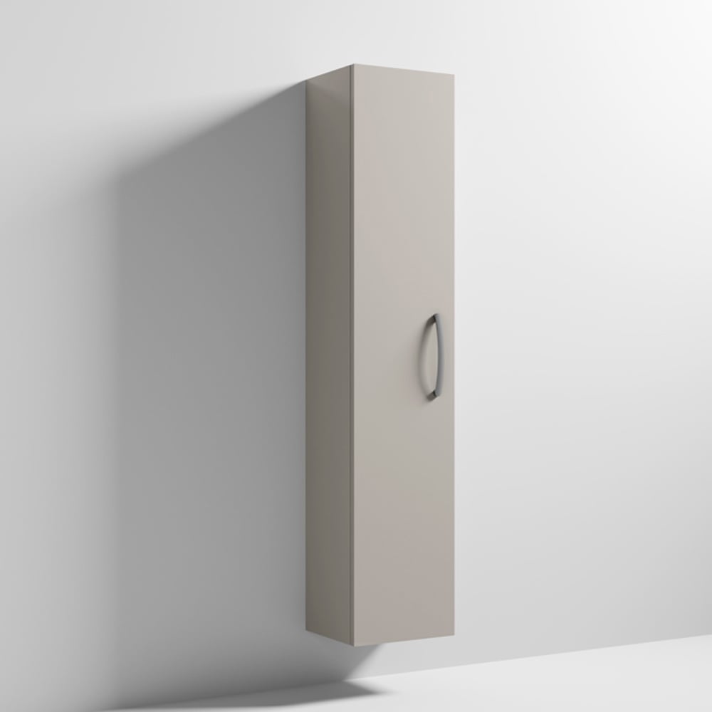 Nuie Athena Stone Grey 300mm Tall Cabinet Single Door - MOC561