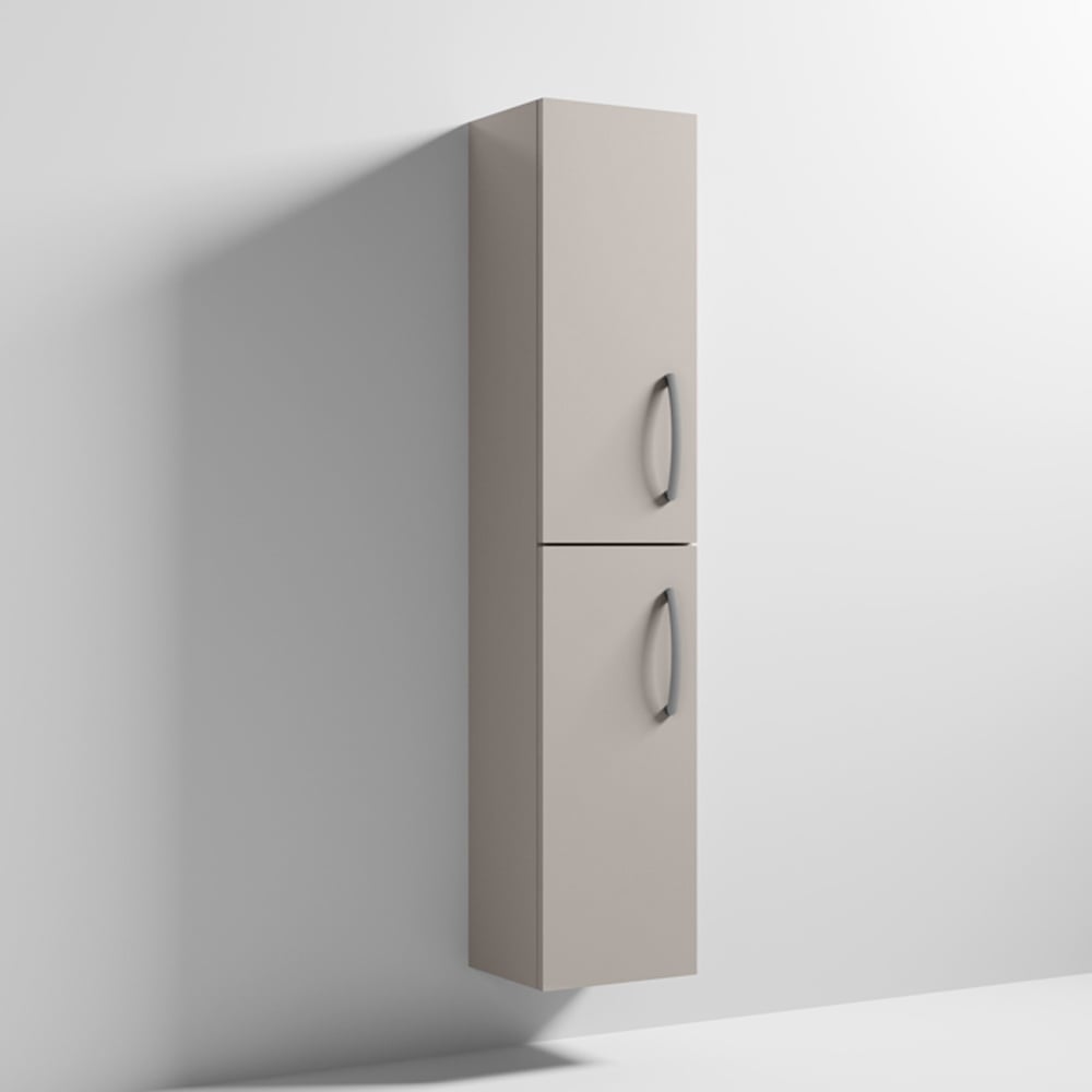 Nuie Athena Stone Grey 300mm Tall Cabinet Double Door - MOC562