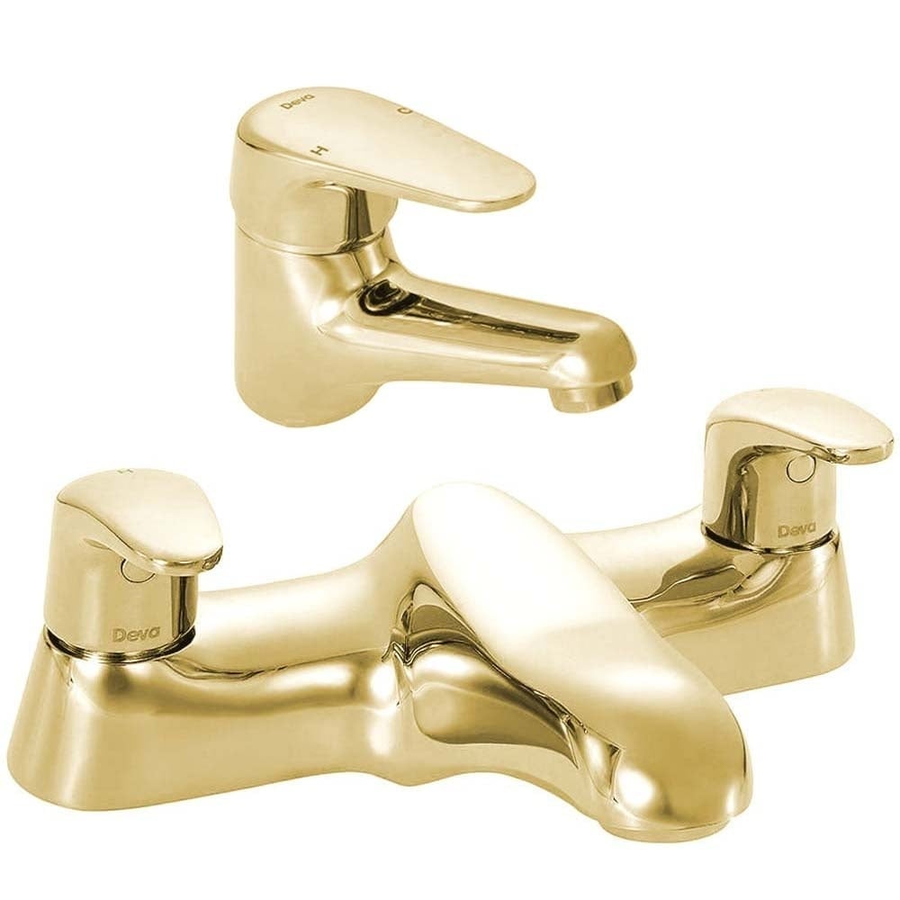 Deva Adore Bathroom Basin Mixer and Bath Mixer Tap Pack Set