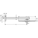 hansgrohe-raindance-e-polished-gold-optic-300-1jet-overhead-shower--shower-arm-