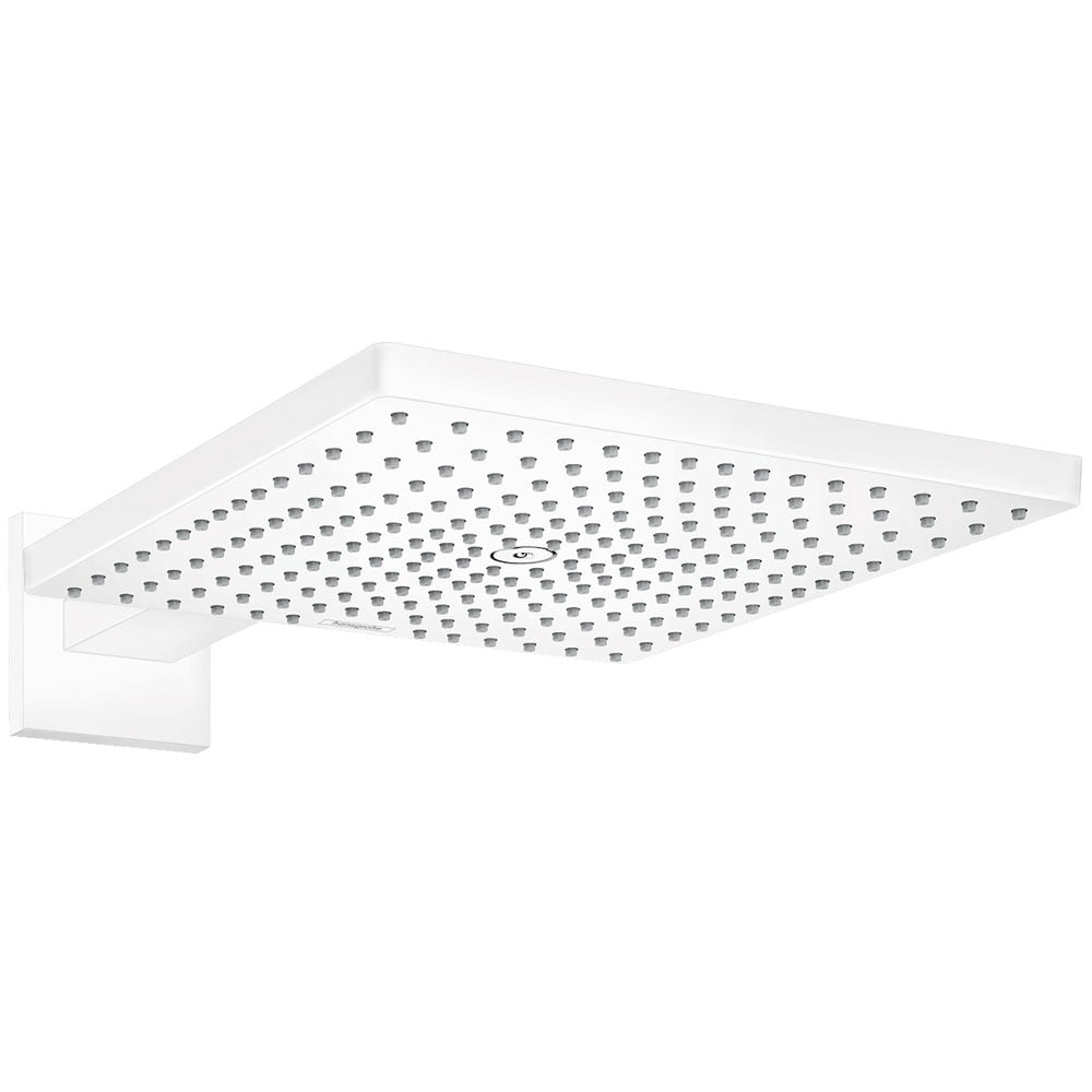 Hansgrohe Raindance E Matt White 300 1 Jet Overhead Shower & Shower Arm