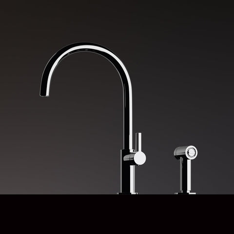 Chambord Albertine Single Lever Pullout Rinse Kitchen Sink Mixer Tap Chrome Finish