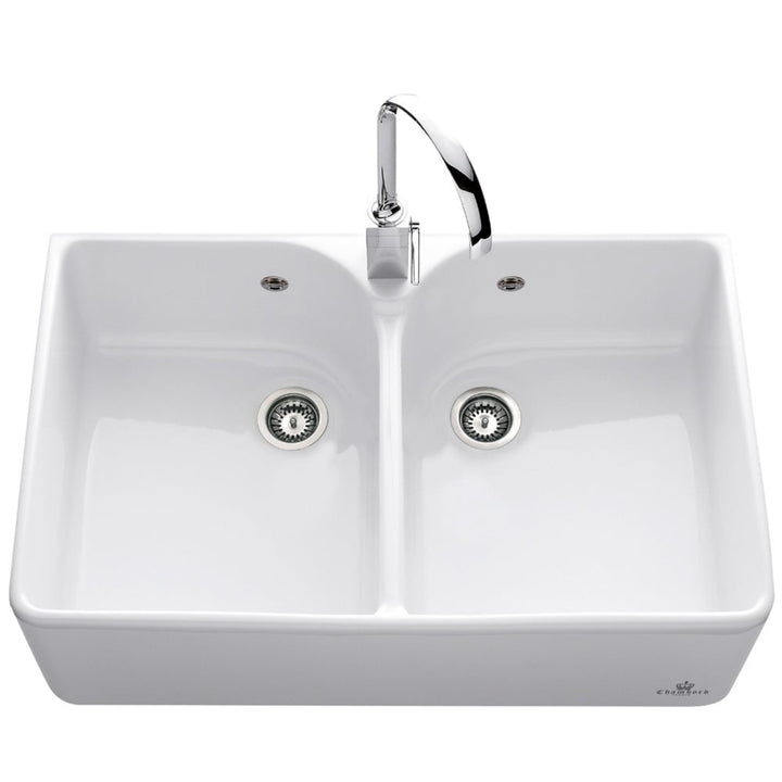 chambord-clotaire-ii-20-bowl-gloss-white-ceramic-kitchen-sink--waste-