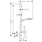 hansgrohe-raindance-select-s-whitechrome-120-3jet-shower-set-with-shower-rail-90cm-