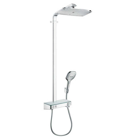 Hansgrohe Raindance E 360 1jet Showerpipe with ShowerTablet Select 300 Thermostatic