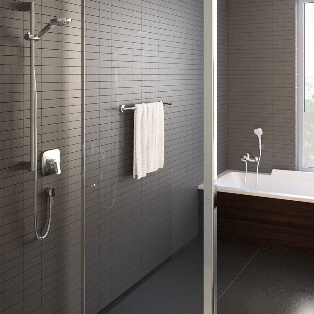 Hansgrohe FixFit Chrome Wall Outlet E With Non-Return Valve