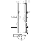 hansgrohe-unica-chrome-shower-rail-e-150cm-with-shower-hose--shelves-