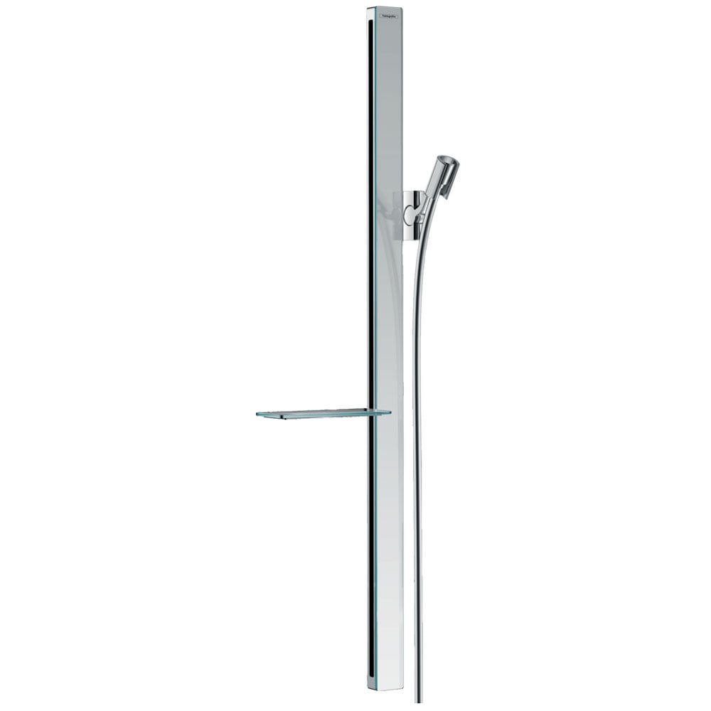 Hansgrohe Unica Chrome Shower Rail E 90cm With Isiflex Shower Hose 160cm