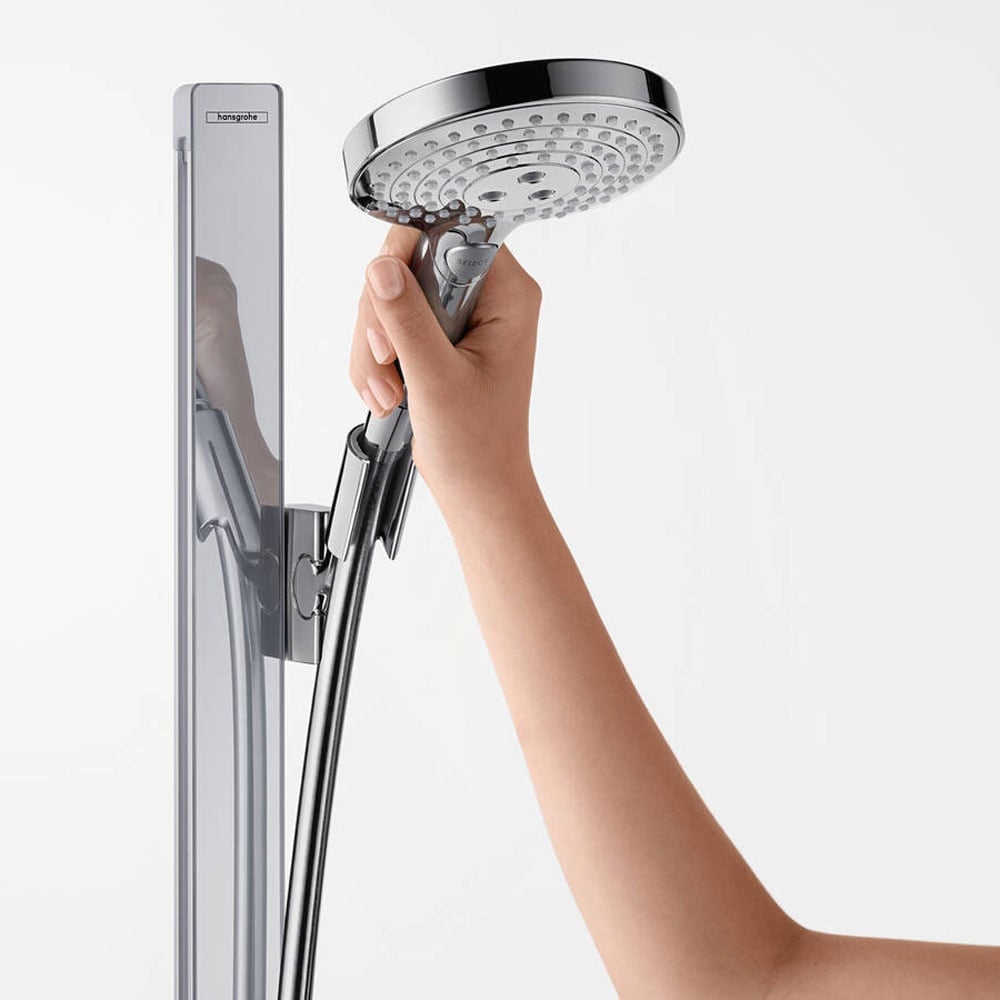 Hansgrohe Raindance Select S Chrome 120 3 Jet Shower Set With Shower Rail 150cm
