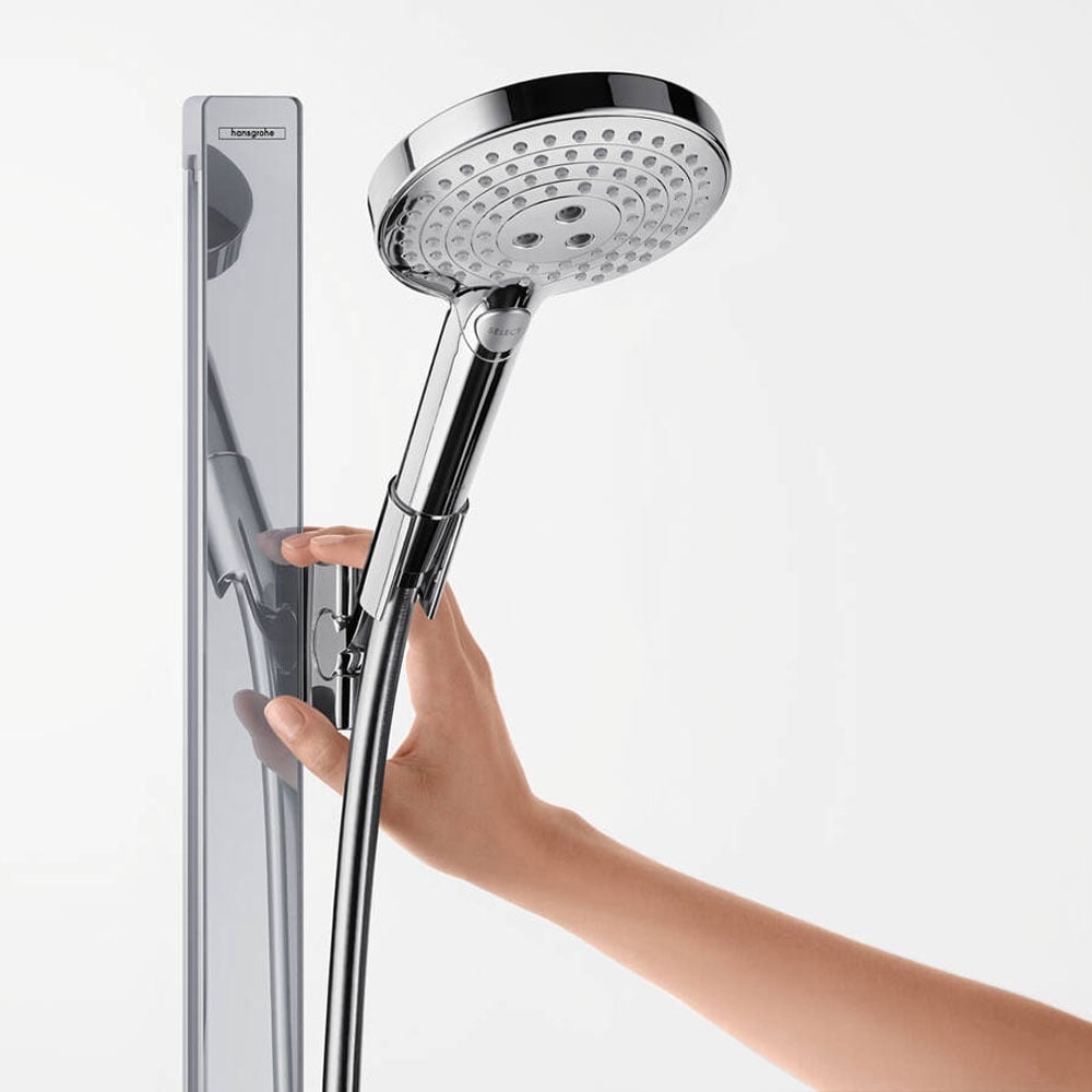 Hansgrohe Raindance Select S Chrome 120 3 Jet Shower Set With Shower Rail 150cm