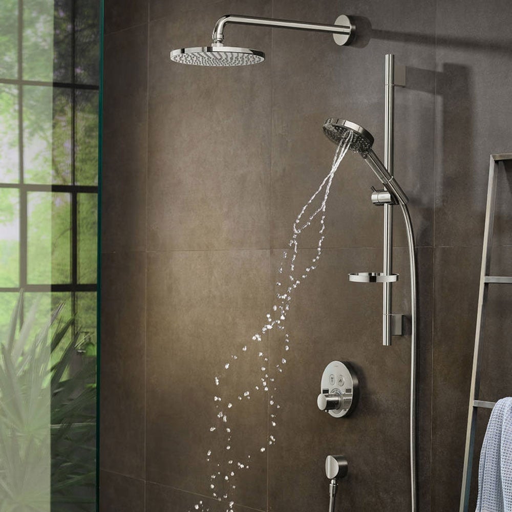 Hansgrohe Raindance Select S Shower Set 120 3 Jet PowderRain With Shower Bar 65 cm & Soap Dish
