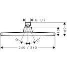 hansgrohe-crometta-e-240-1-jet-chrome-overhead-shower-with-12-connector-