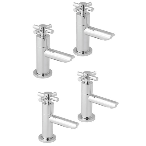 Deva Motif Chrome Basin & Bath Taps Pack Set