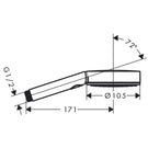 hansgrohe-pulsify-select-matt-black-105-3jet-relaxation-ecosmart-hand-shower-