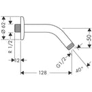 hansgrohe-chrome-shower-arm-128cm-