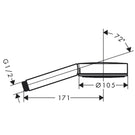 hansgrohe-pulsify-matt-white-105-1jet-hand-shower-