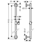 hansgrohe-unica-chrome-shower-rail-comfort-90cm-