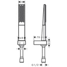 hansgrohe-rainfinity-100-1-jet-chrome-hand-shower-head---1600mm-hose-