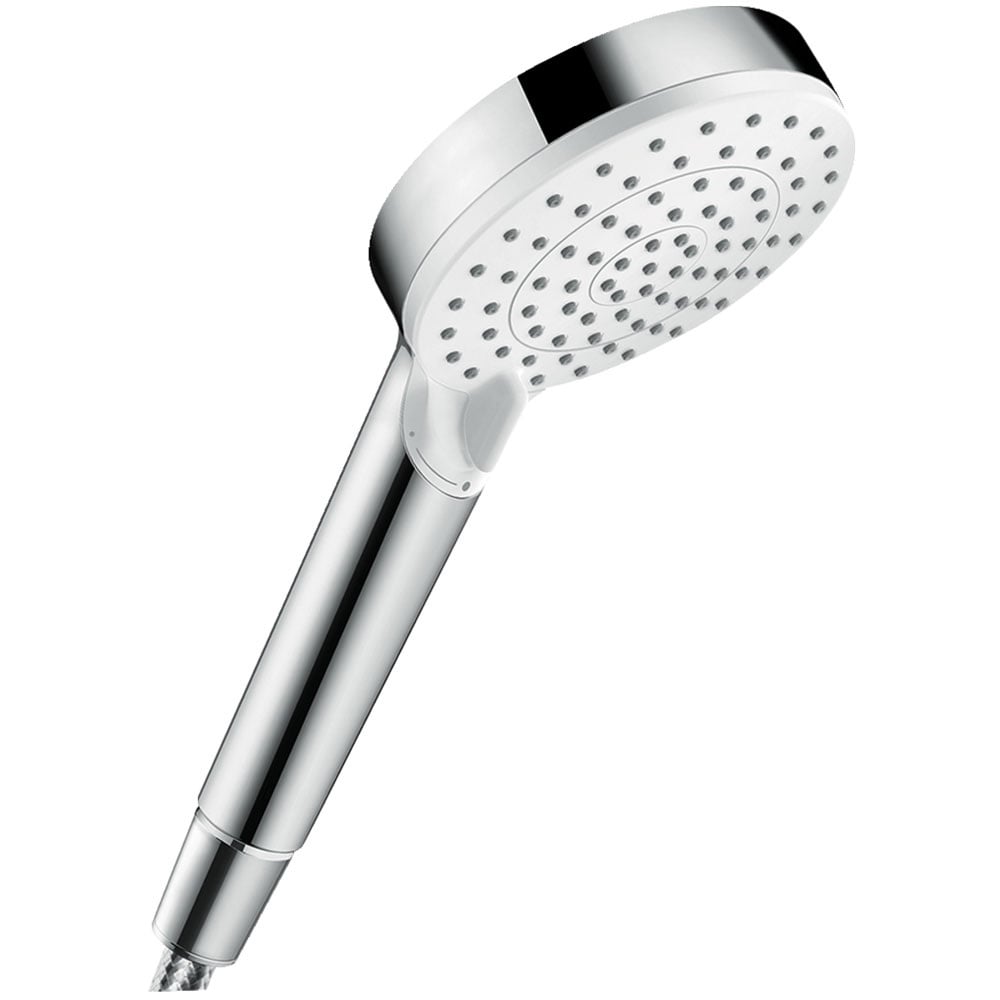 Hansgrohe Crometta 100 White/Chrome Vario Hand Shower EcoSmart