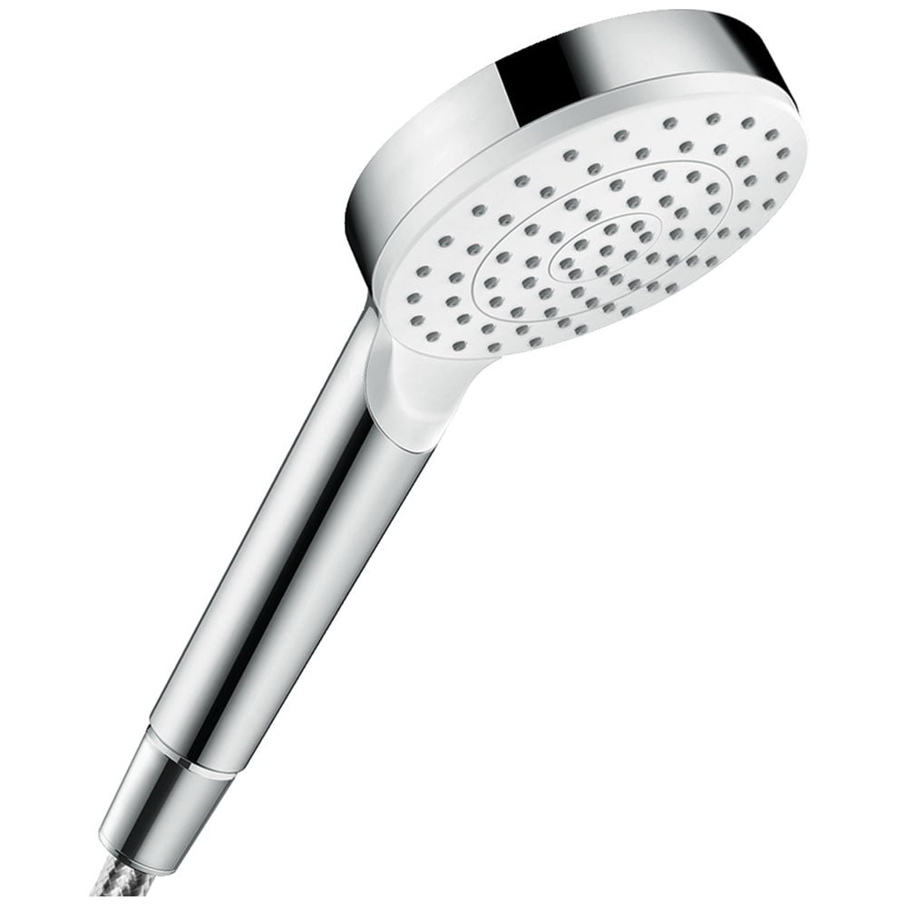 Hansgrohe Crometta 100 White/Chrome Hand Shower 1 Jet EcoSmart