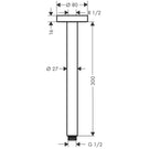 hansgrohe-300mm-polished-gold-ceiling-connector-s-for-shower-heads-