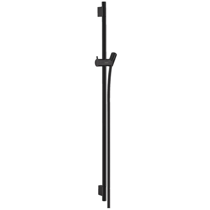 hansgrohe-unica-matt-black-shower-rail-s-puro-90cm-with-shower-hose-