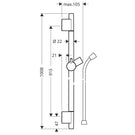 hansgrohe-unica-matt-white-shower-rail-s-puro-90cm-with-shower-hose-