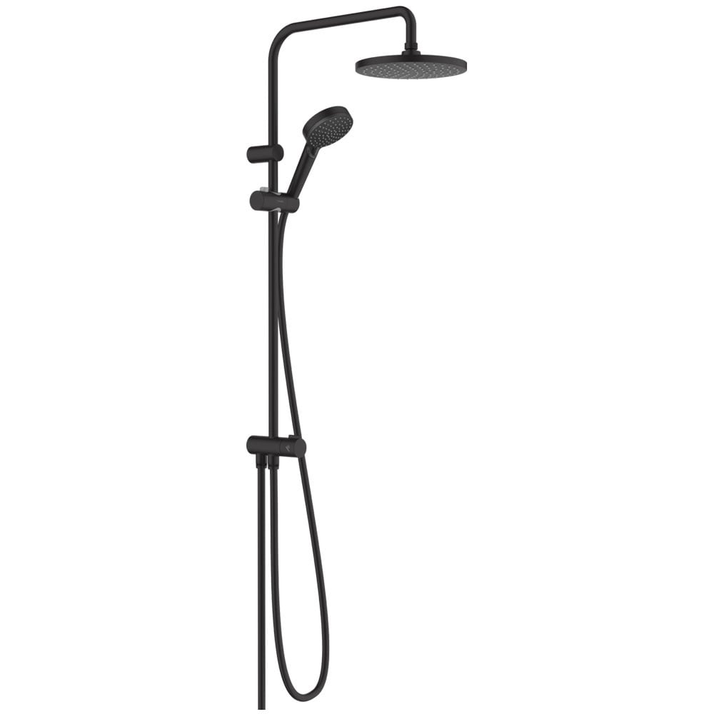 Hansgrohe Vernis Blend Matt Black Showerpipe 200 1 Jet Reno EcoSmart