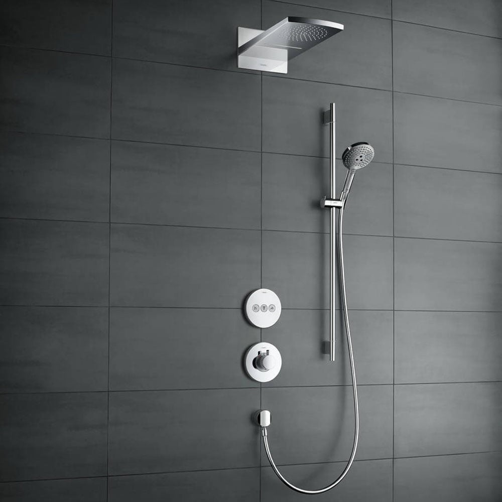 Hansgrohe Raindance Select S Chrome 120 3 Jet Shower Set with Shower Rail 90cm