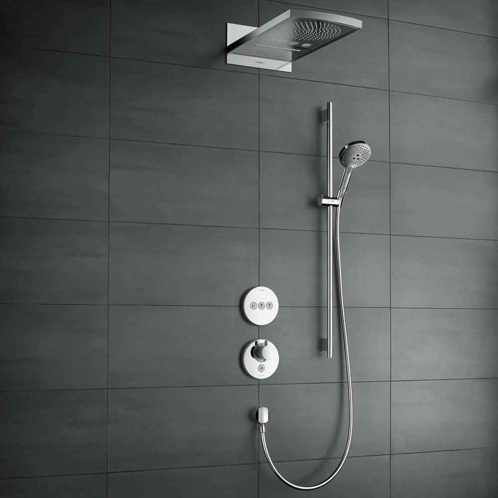 Hansgrohe Raindance Select S Chrome 120 3 Jet Shower Set with Shower Rail 90cm