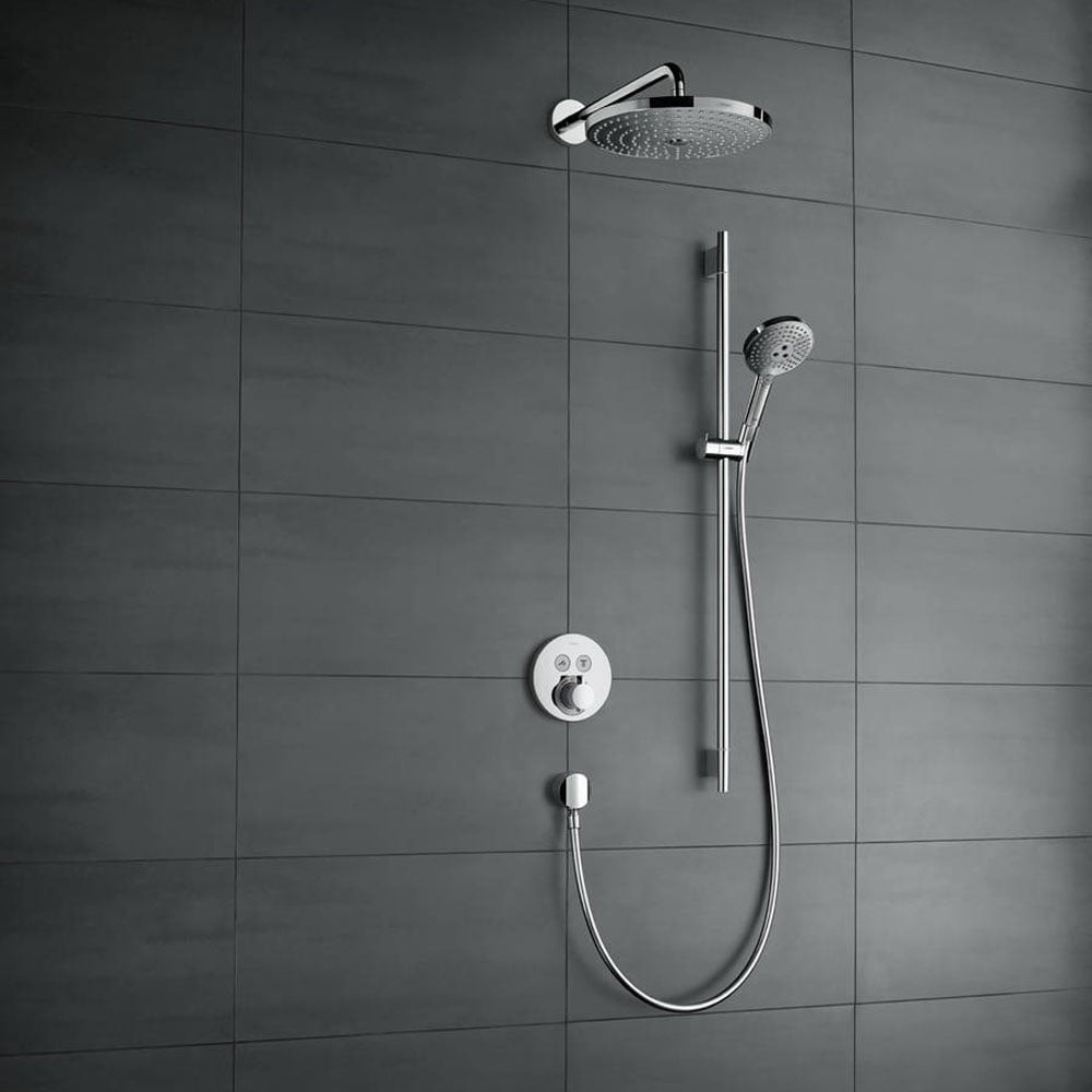 Hansgrohe Raindance Select S Chrome 120 3 Jet Shower Set with Shower Rail 90cm
