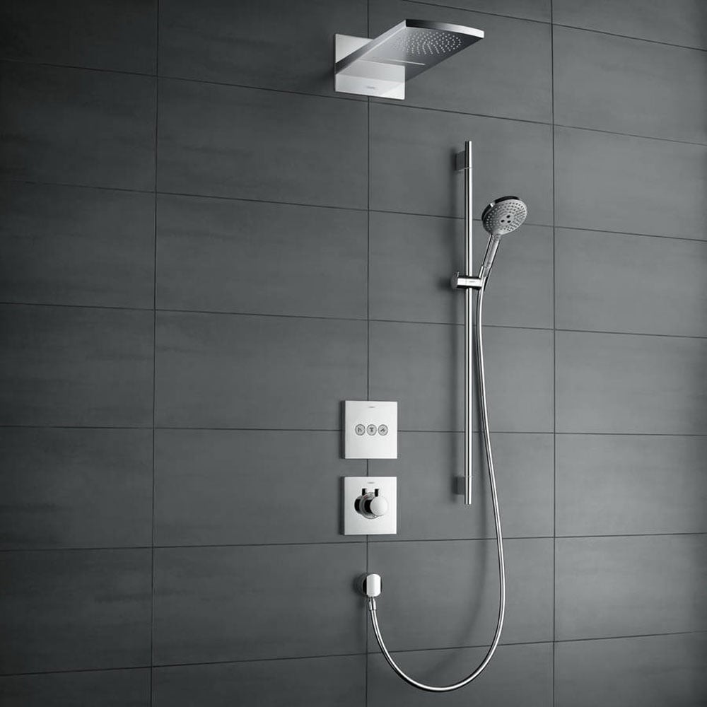 Hansgrohe Raindance Select S Chrome 120 3 Jet Shower Set with Shower Rail 90cm