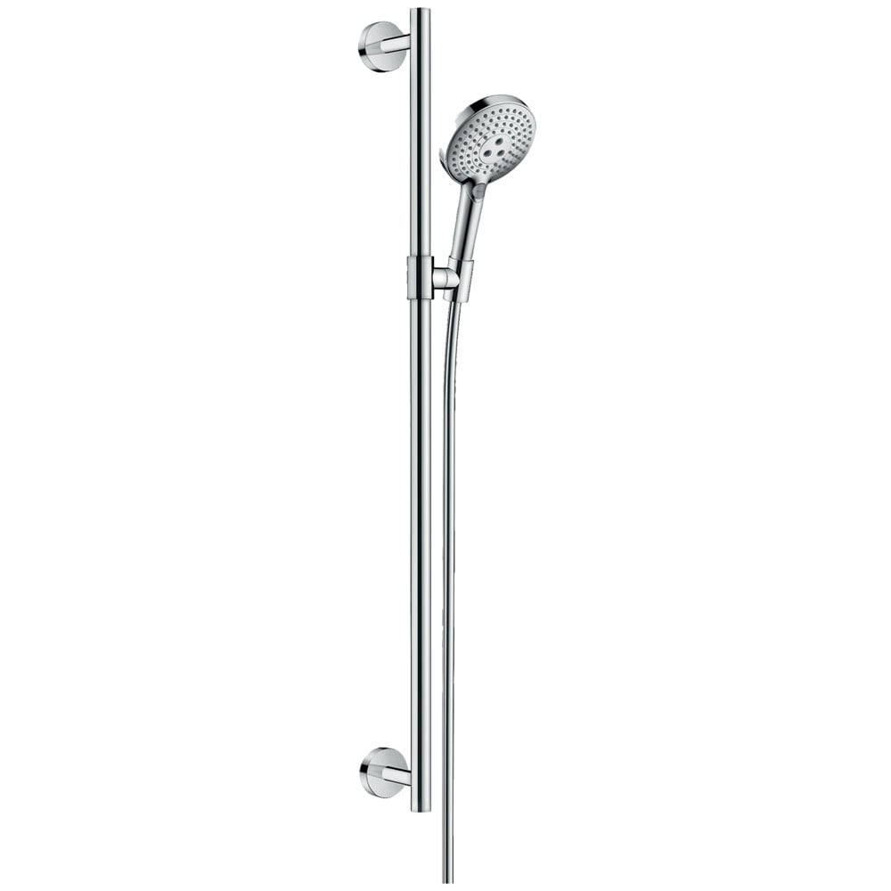 Hansgrohe Raindance Select S Chrome 120 3 Jet Shower Set EcoSmart 9 l/min & Rail 90 cm