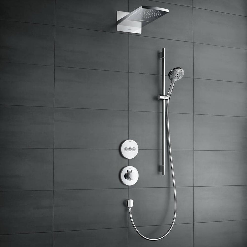Hansgrohe Raindance Select S Chrome 120 3 Jet Shower Set EcoSmart 9 l/min & Rail 90 cm
