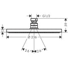 hansgrohe-raindance-s-chrome-240-1jet-powderrain-overhead-shower-