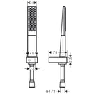 hansgrohe-rainfinity-100-1-jet-chrome-hand-shower-head--1250mm-hose-
