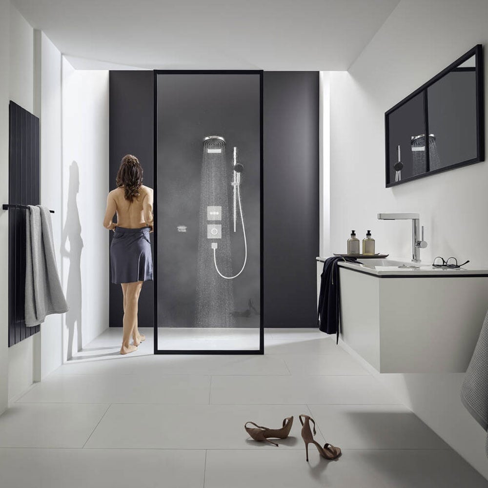 Hansgrohe Pulsify S 260 2 Jet Overhead Shower with Wall Connector