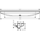 hansgrohe-rainfinity-500mm-wall-mounted-chrome--glass-shelf-outlet--holder-lh-