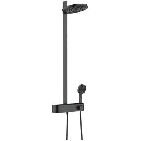 Hansgrohe Pulsify Matt black 260 2Jet Thermostatic Showerpipe with ShowerTablet Select 400