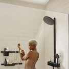 hansgrohe-pulsify-matt-black-260-2jet-thermostatic-showerpipe-with-showertablet-select-400-