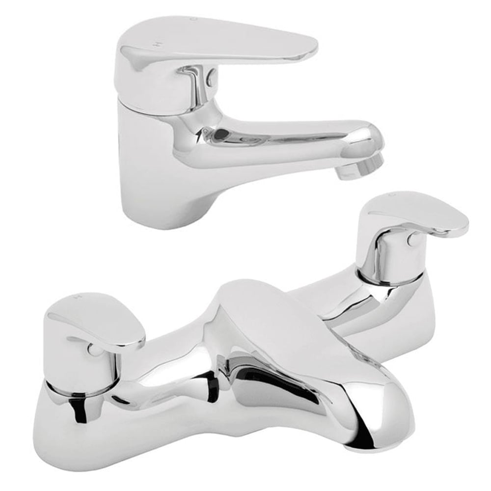 Deva Adore Bathroom Basin Mixer and Bath Mixer Tap Pack Set