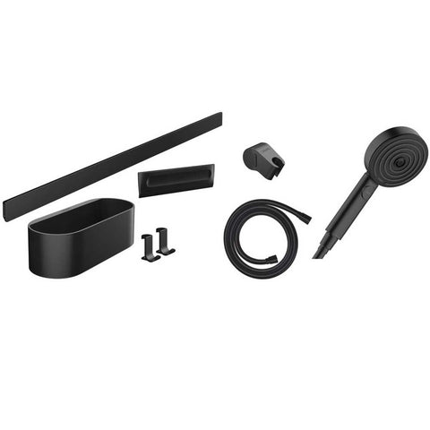 Hansgrohe WallStoris Hand Shower and Accessories Bundle with 3Jet Activation EcoSmart