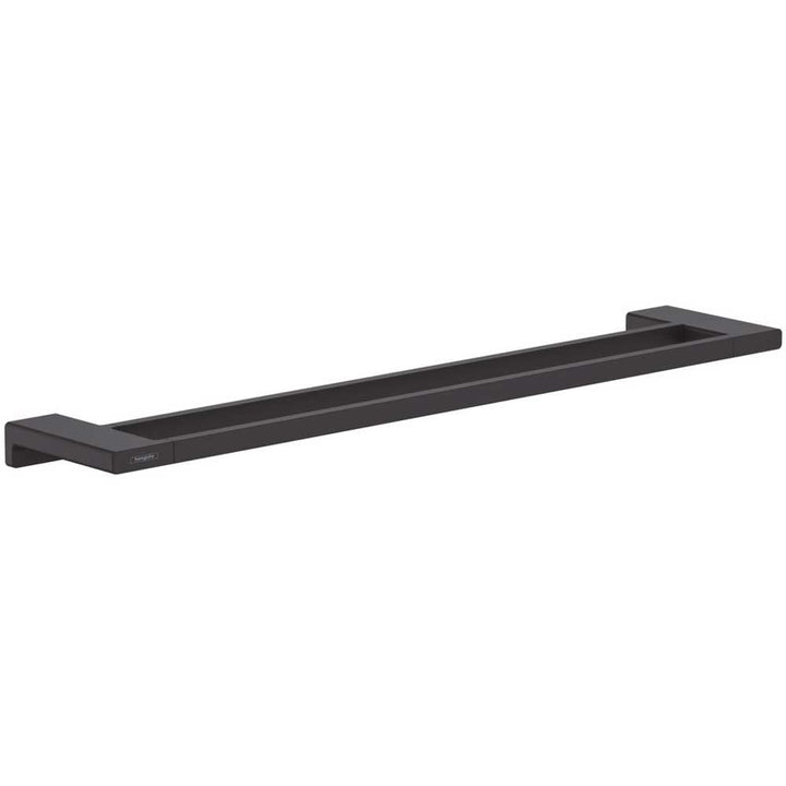 hansgrohe-addstoris-matt-black-double-bath-towel-rail-