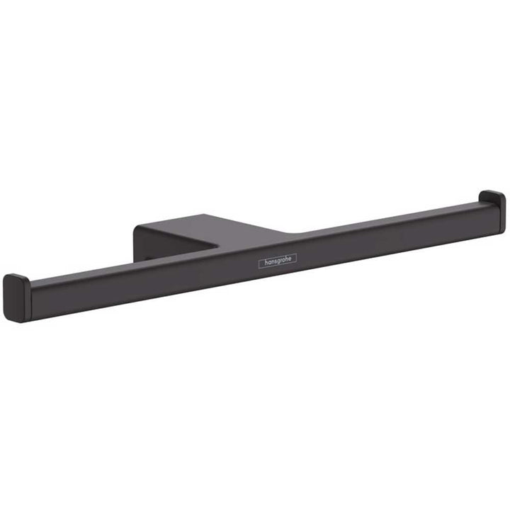 hansgrohe-addstoris-matt-black-double-roll-holder-