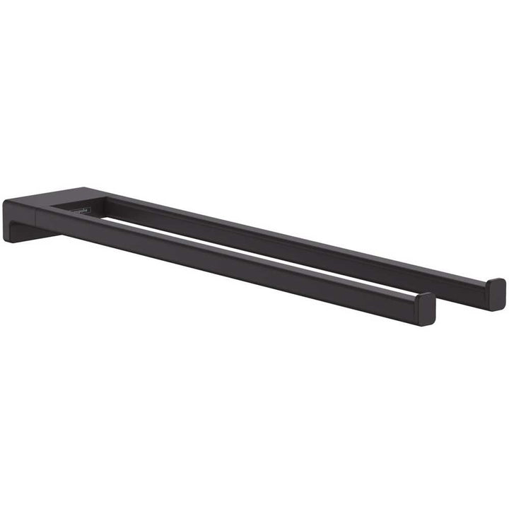 hansgrohe-addstoris-matt-black-445mm-twin-towel-handle-