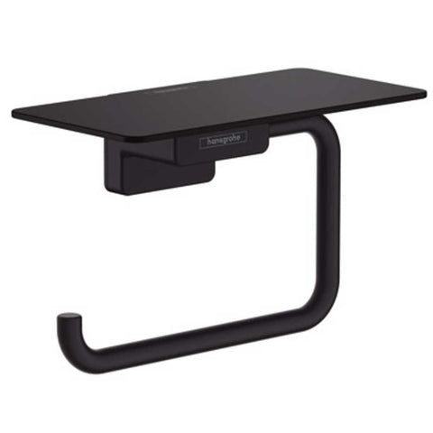 Hansgrohe AddStoris Wall Mounted Toilet Roll Holder with Shelf in Modern Finishes