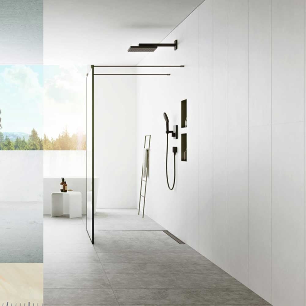 Hansgrohe RainDrain Match 1000 Adjustable Shower Drain Finish Set with Frame