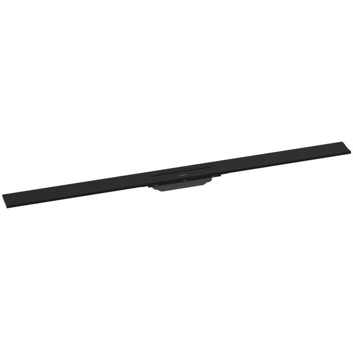 hansgrohe-raindrain-matt-black-wall-shower-drain-1200mm-cuttable-flex-finish-set-